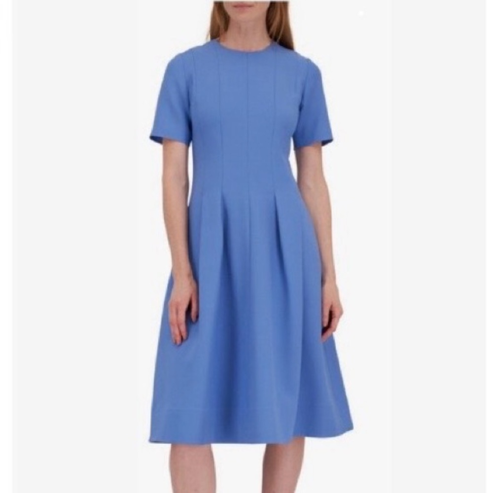 LAFAYETTE 148 💙 Wool Crepe Midi Dress